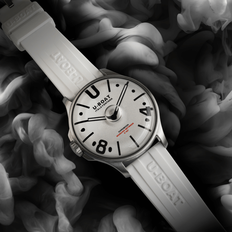 U-Boat Watch Darkmoon 44 White Curve Stainless Steel