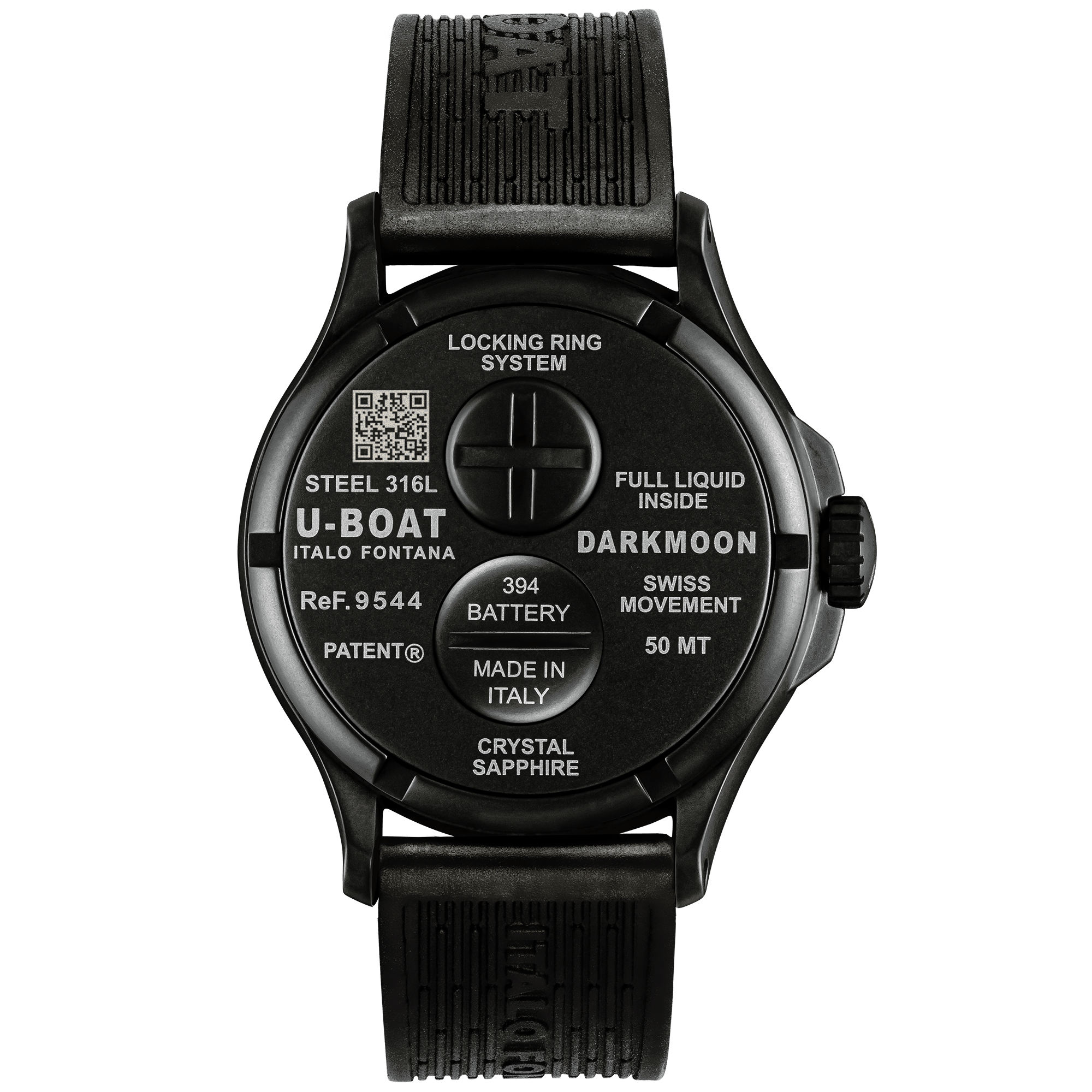 U-Boat Watch Darkmoon 44 Black Curved PVD