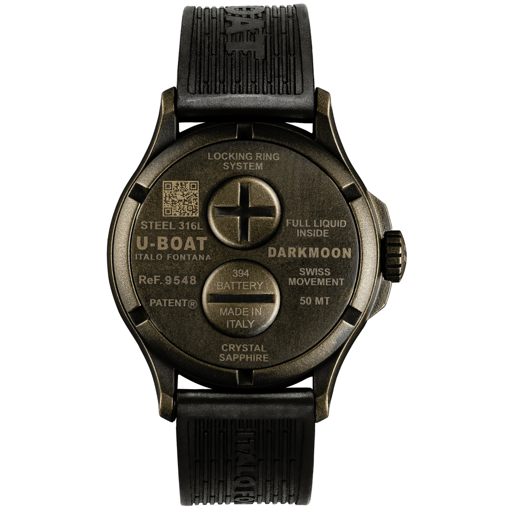 U-Boat Watch Darkmoon 44 Brown Curved Vintage PVD