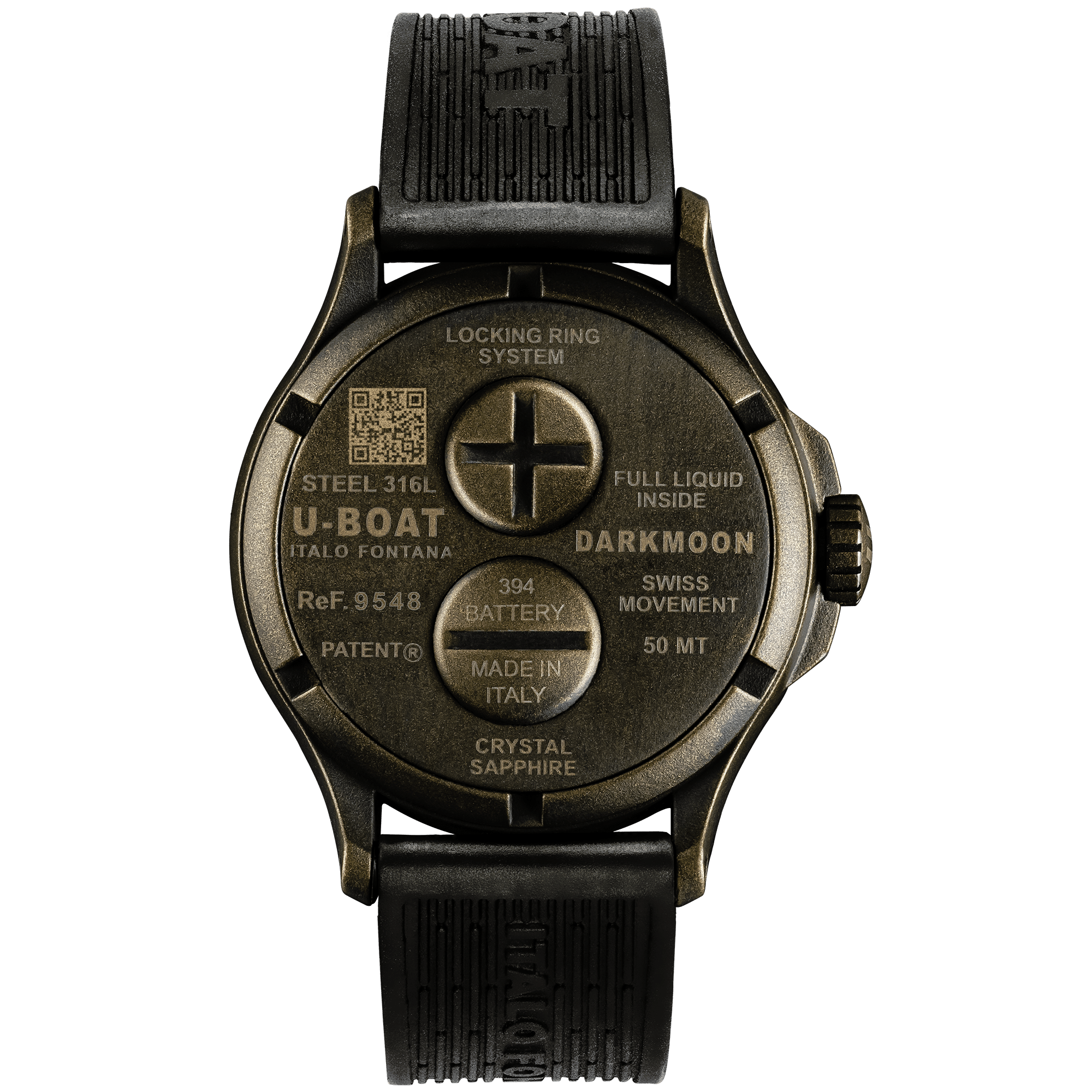 U-Boat Watch Darkmoon 44 Brown Curved Vintage PVD