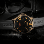 U-Boat Watch Darkmoon 44 Brown Curved Vintage PVD