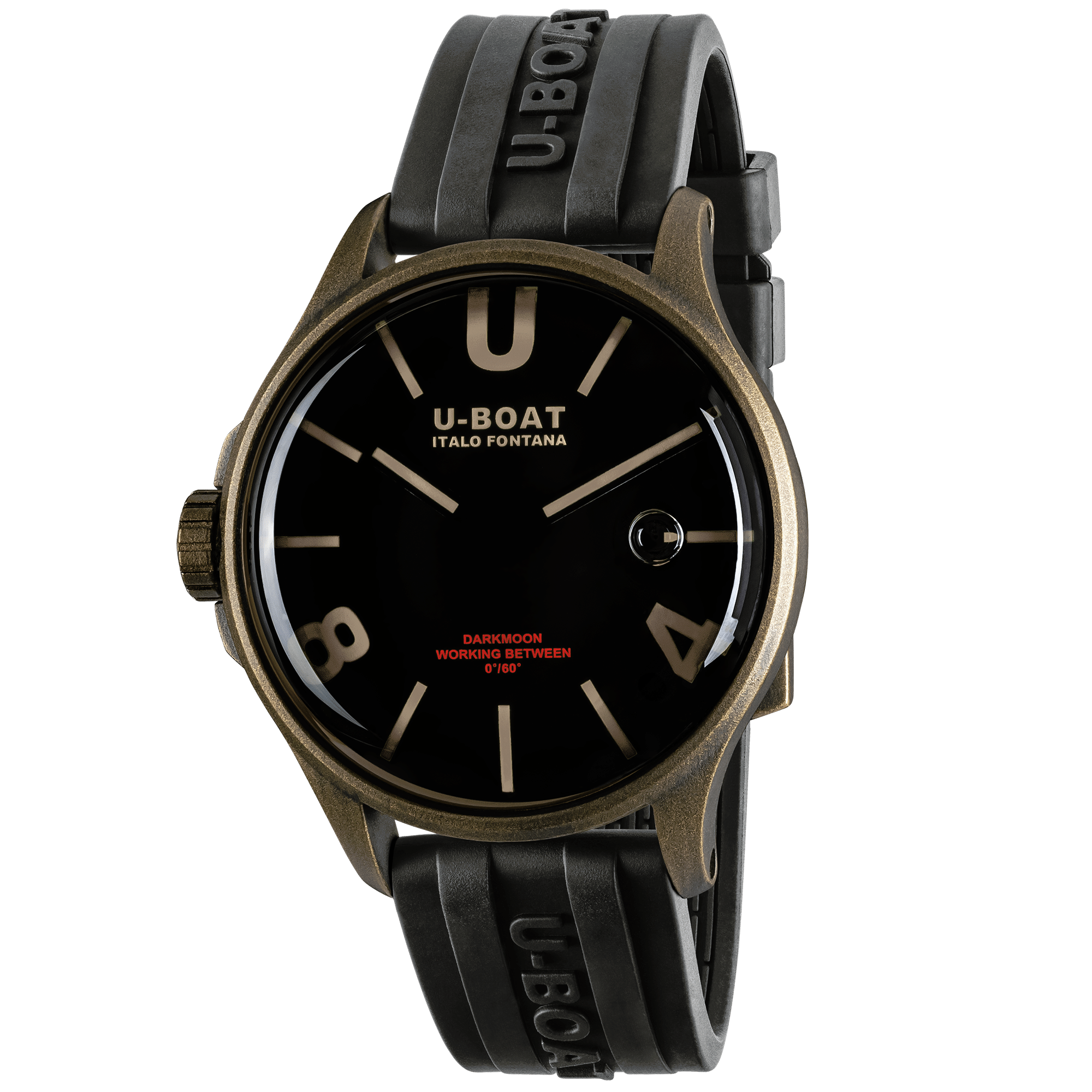 U-Boat Watch Darkmoon 44 Brown Curved Vintage PVD