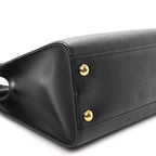 Saffiano Soft Calfskin Large Tote Black
