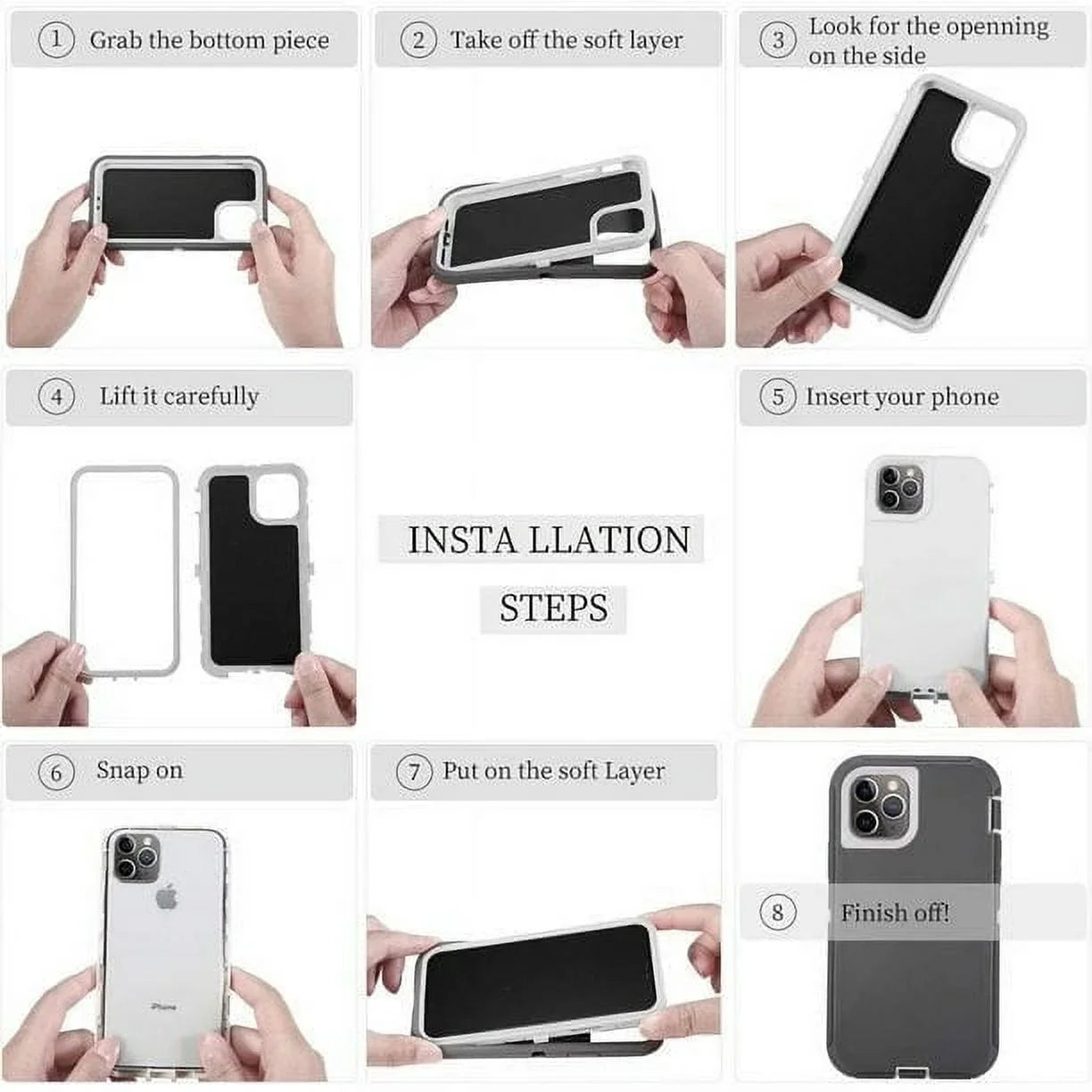 Entronix Case Compatible with iPhone 15 Pro Max - Triple-Layer Heavy Duty Protection
