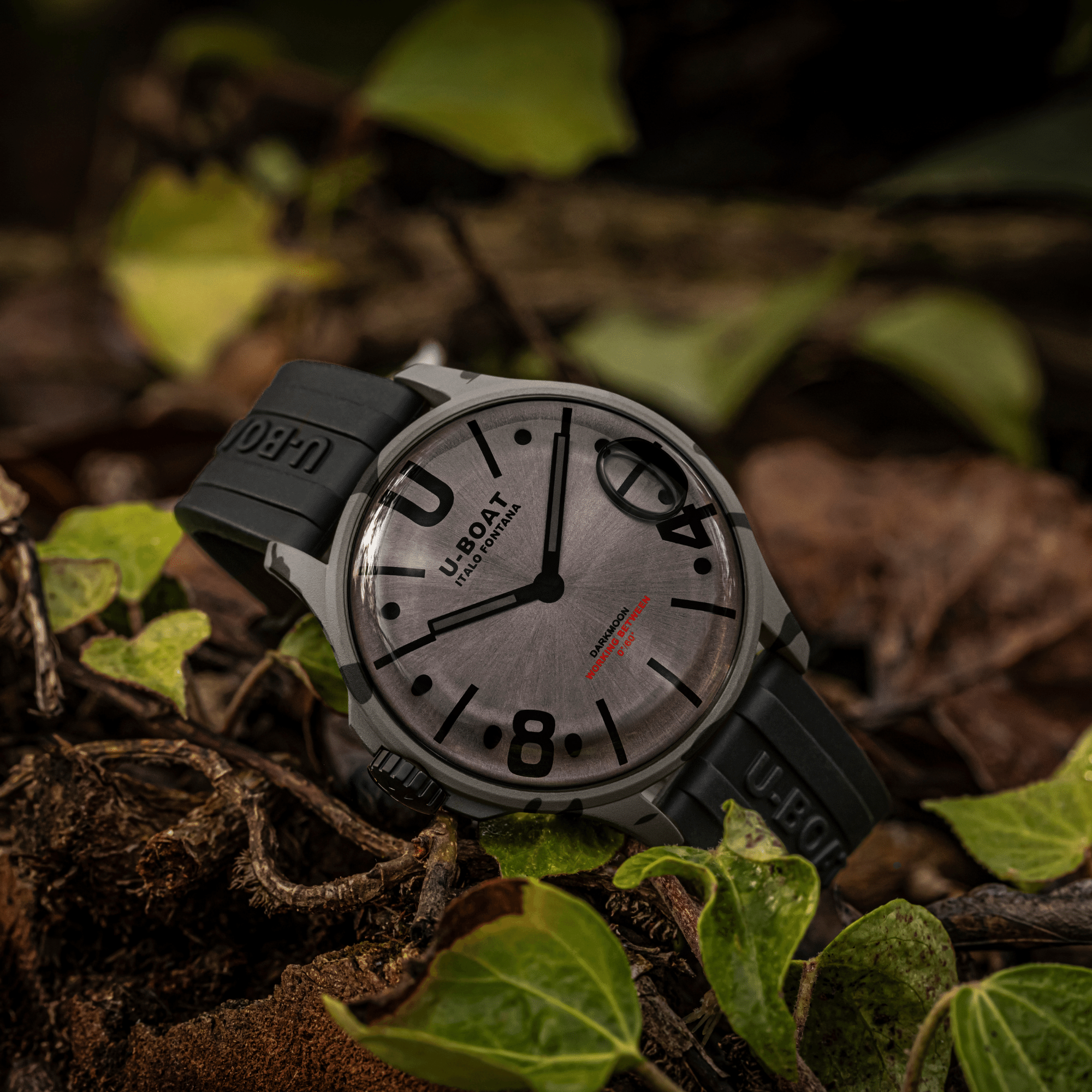 U-Boat Watch Darkmoon 44 GY Camouflage Curved Black