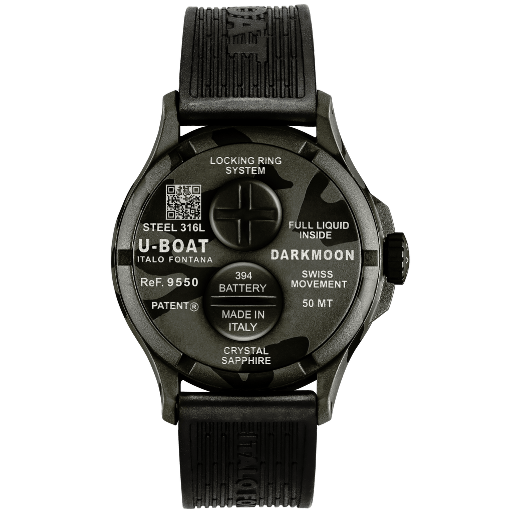U-Boat Watch Darkmoon 44 GY Camouflage Curved Black