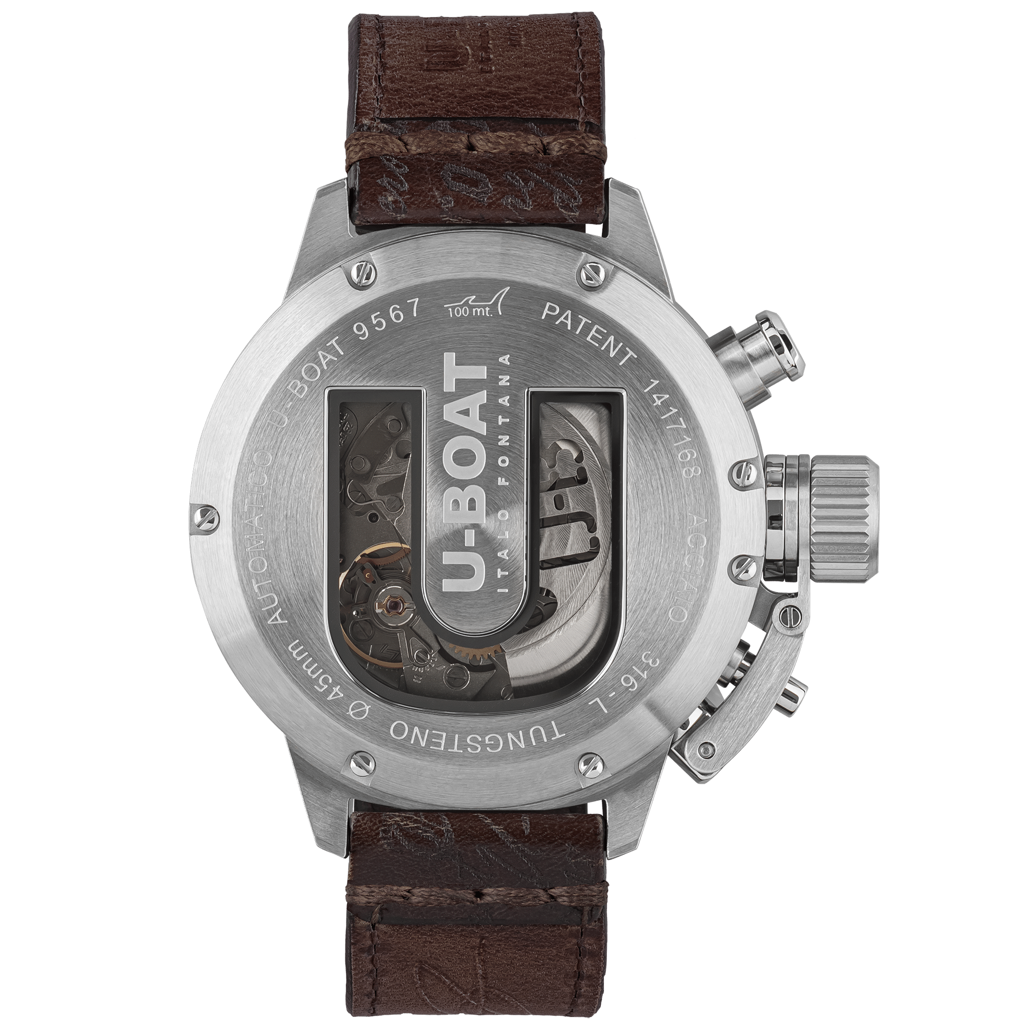 U-Boat Men's Watch Classico Tungsteno CAS1 Chronograph Black Beige