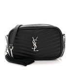 Grain De Poudre Matelasse Monogram Mini Lou Camera Bag Black