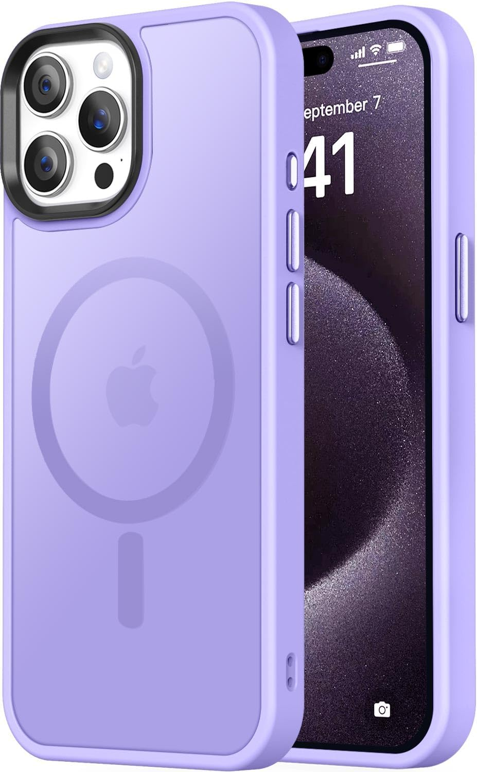 Entronix [Magnetic] Case Compatible with iPhone 14 Pro - Translucent Frosted Matte