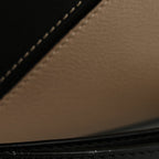 Calfskin Small Puzzle Bag Sand Soft White Black