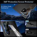 Entronix Clear Camera Lens Protector Compatible with Galaxy S25 Ultra - 3-Piece Combo