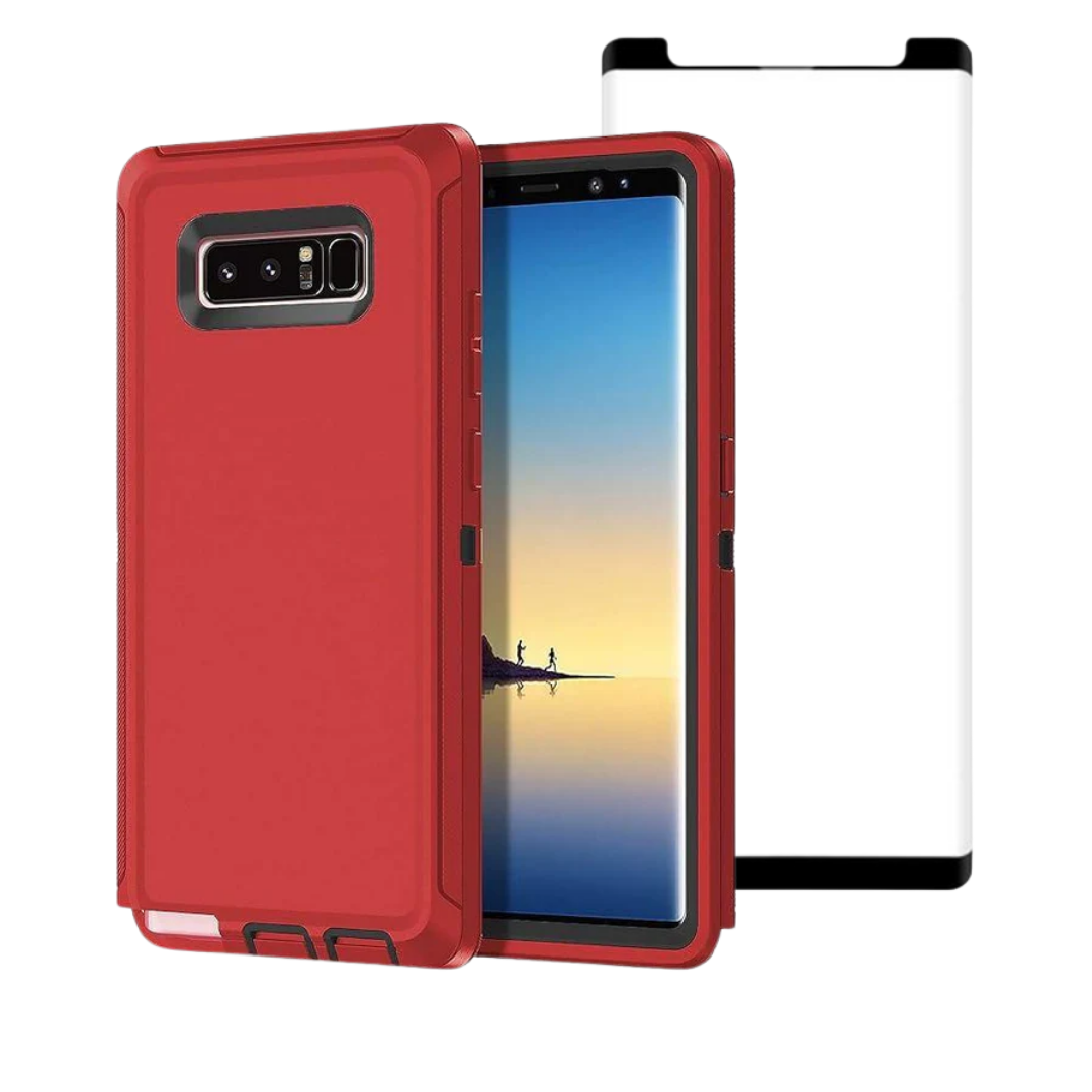 Entronix Bundle Compatible with Galaxy Note 8 - Heavy Duty Case & 1 Clear Screen Protector