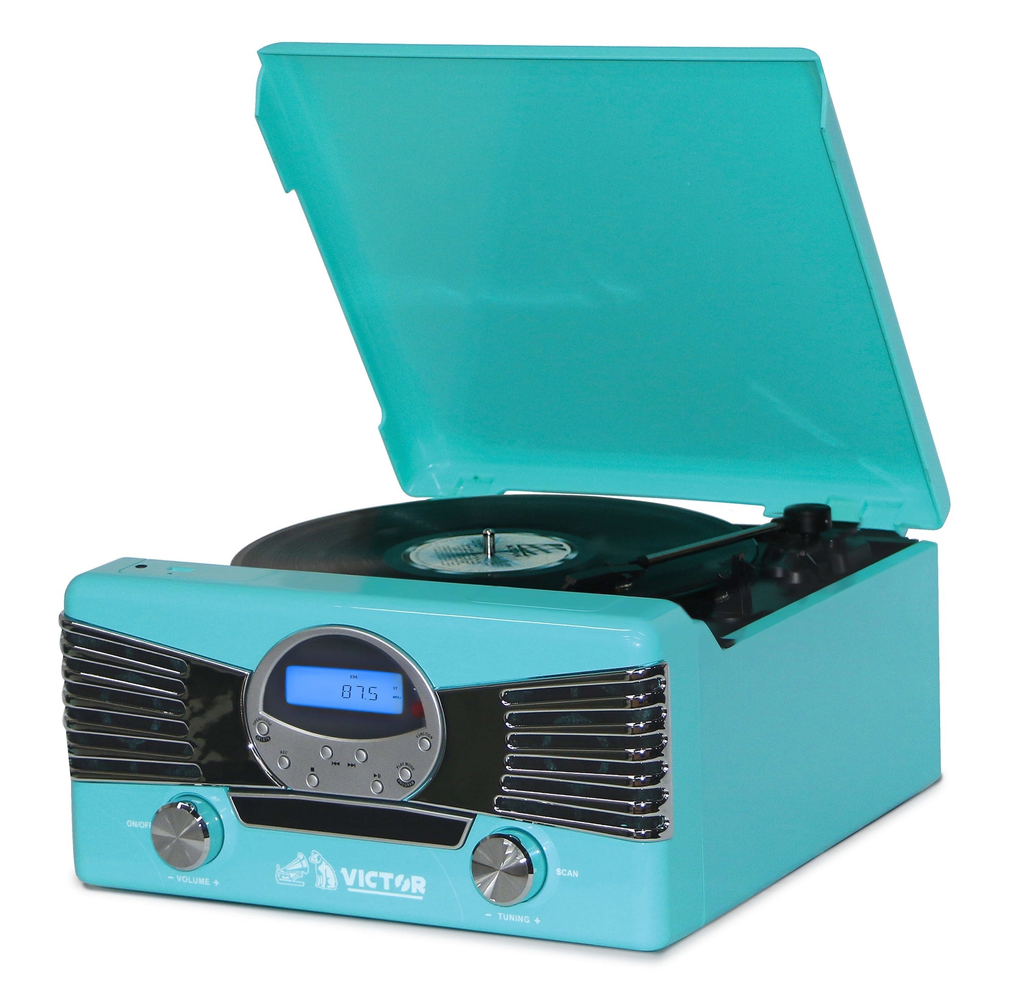Victor Diner 7-in-1 Turntable Music Center