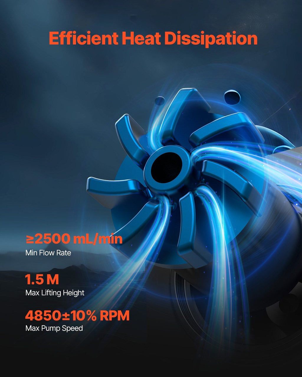 CPU Liquid Cooler AIO CPU Water Cooler with ARGB Light & 3 PWN Fans(120mm)