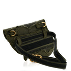 Canvas Embroidered Camouflage Saddle Belt Bag Green