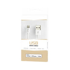 Reiko Iphone 3Ft Lighting Certified Usb Data Cable In White