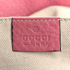 Cellarius Calfskin Medium Bamboo Backpack Glossy Pink