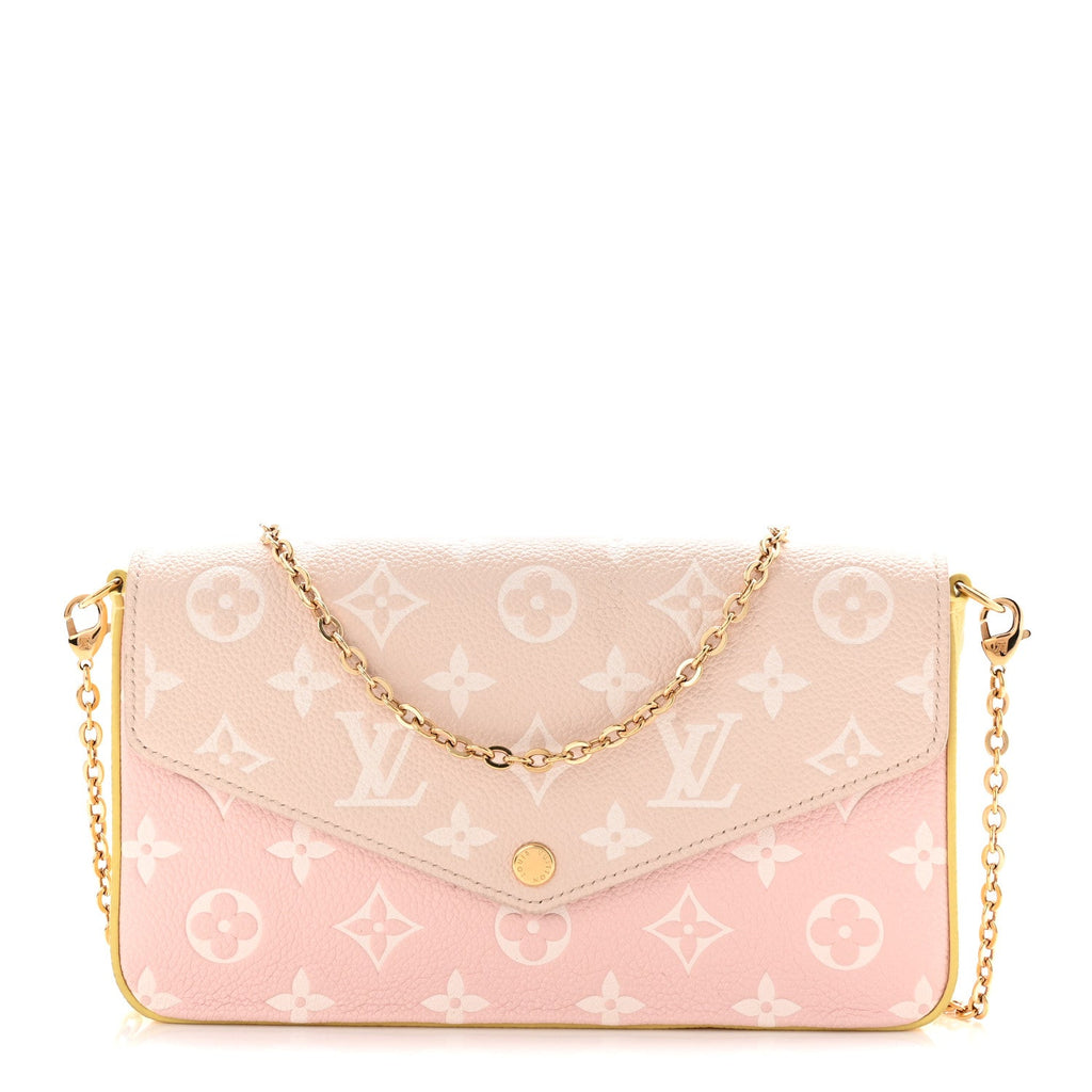Empreinte Spring in the City Felicie Pochette Chain Wallet Pink Beige Yellow