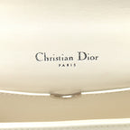 Calfskin Printed Mini Diorama Flap Bag White