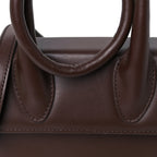 Smooth Calfskin Le Chiquito Noeud Dark Brown