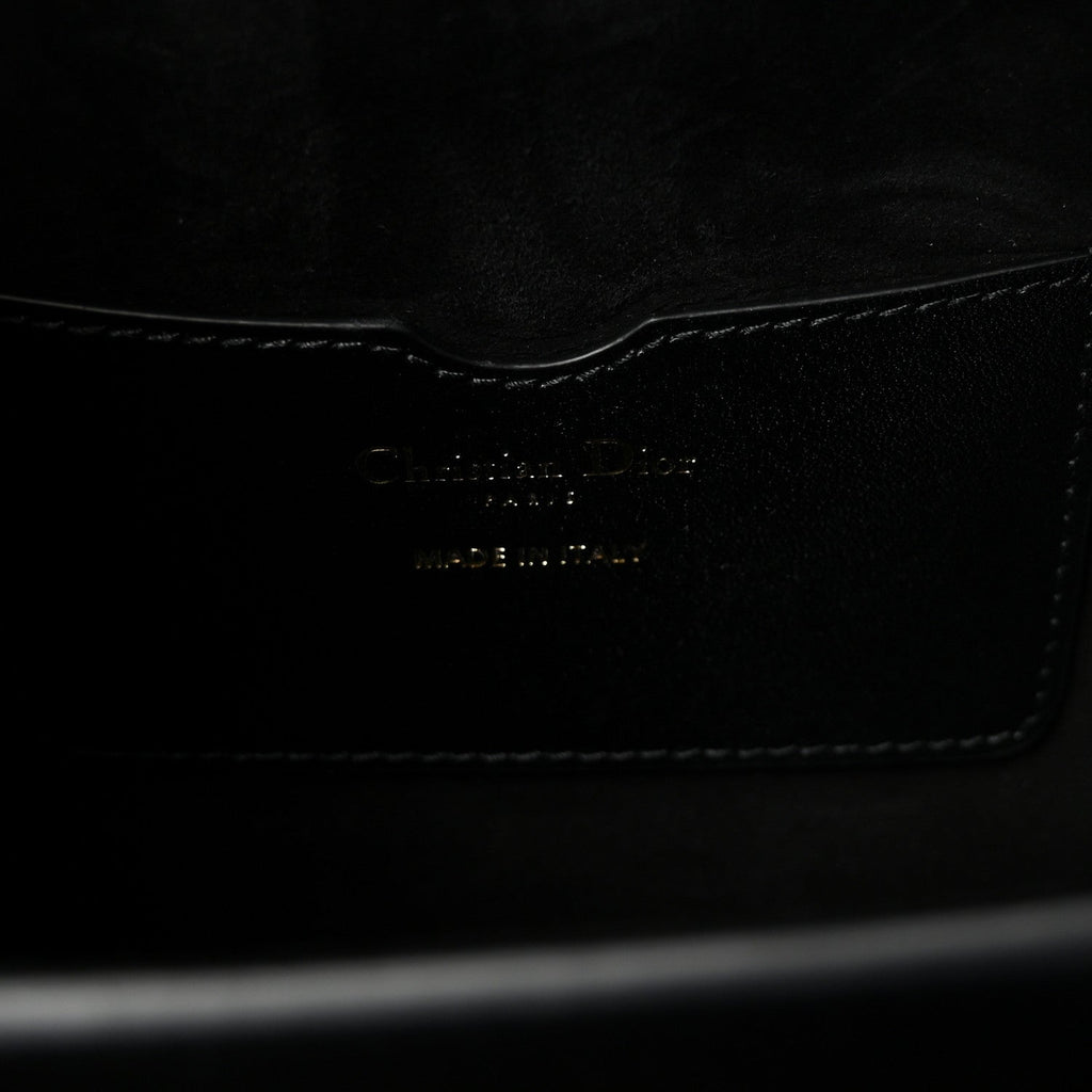 Box Calfskin Medium Bobby Frame Flap Black