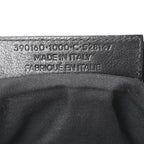 Baby Daim Suede Gold Metallic Edge Hardware Mini City Black