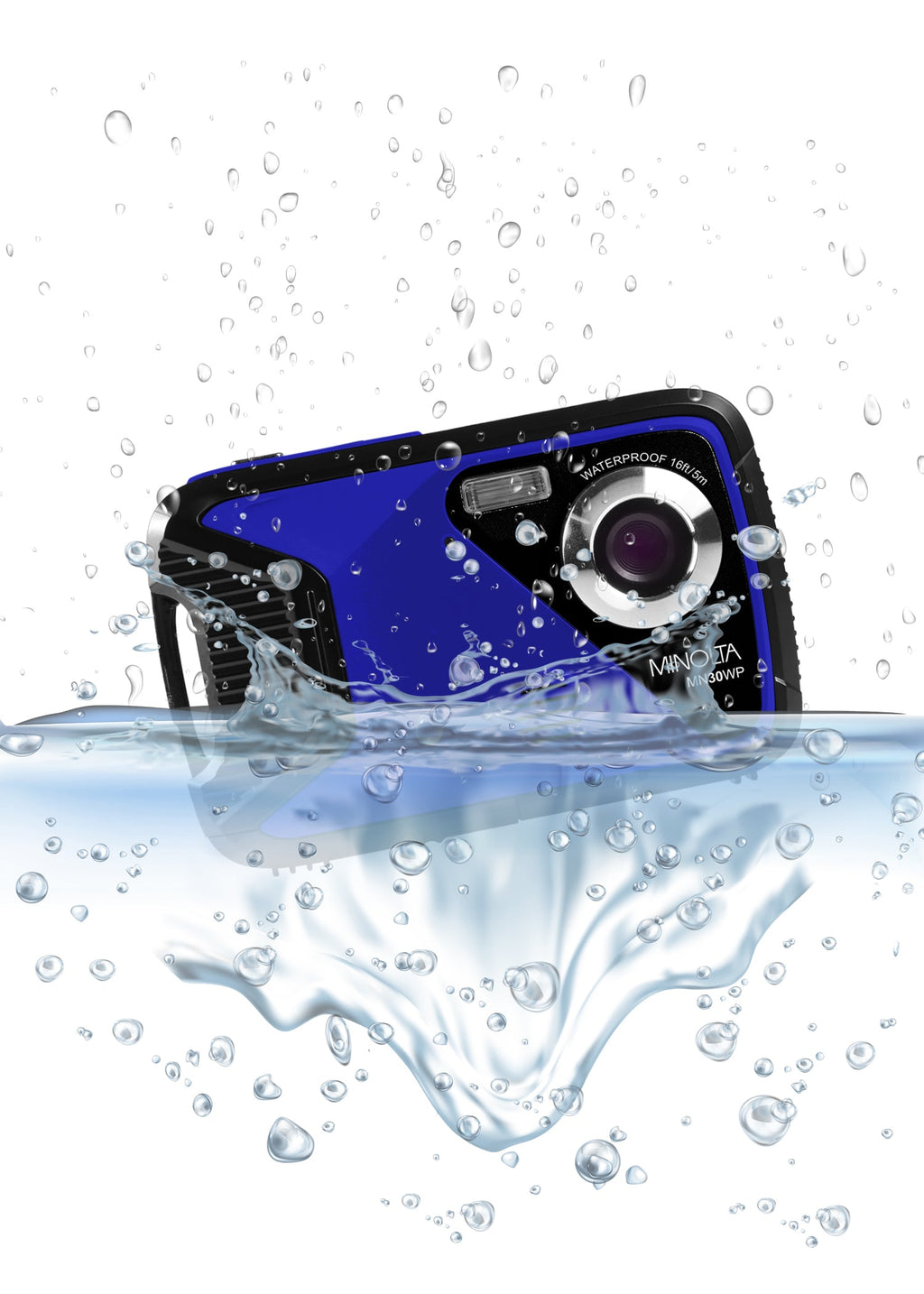 MINOLTA MN30WP 21 MP / 1080P FHD Waterproof Camera (Blue)