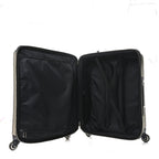 GG Supreme Monogram Four Wheel Suitcase Black