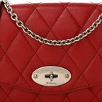 Shiny Buffalo Quilted Darley Shoulder Bag Red
