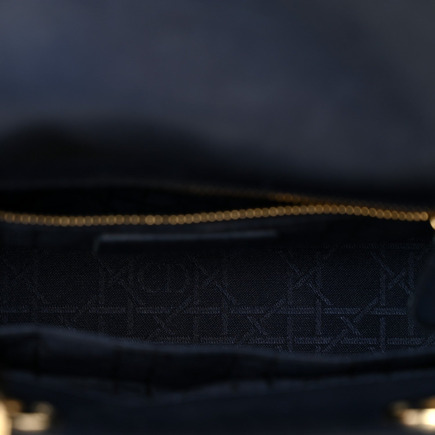 Lambskin Cannage Small Lucky Badges My Lady Dior Navy
