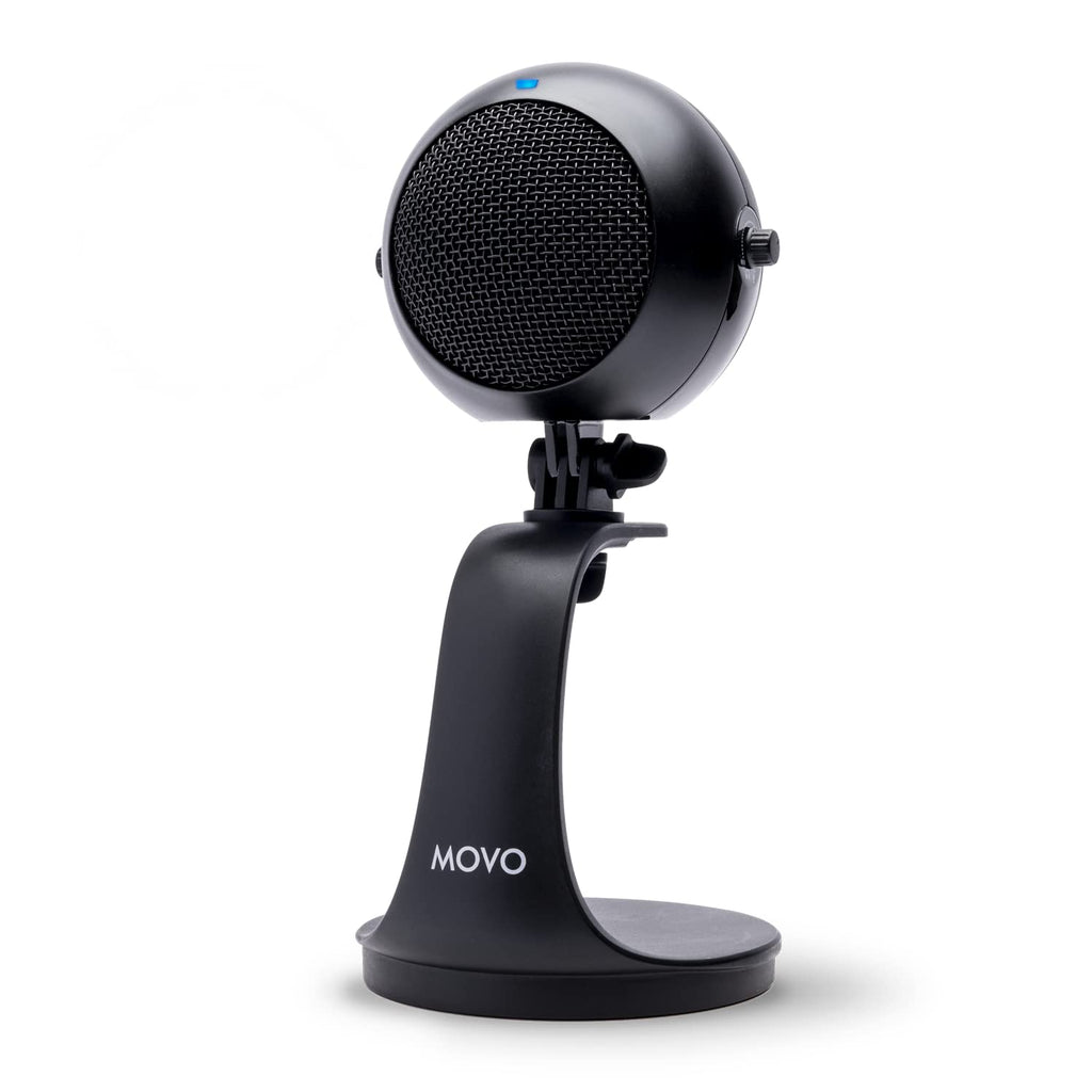Movo WebMic Desktop USB Microphone with  Stand