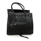 Supple Calfskin Medium Phantom Luggage Black