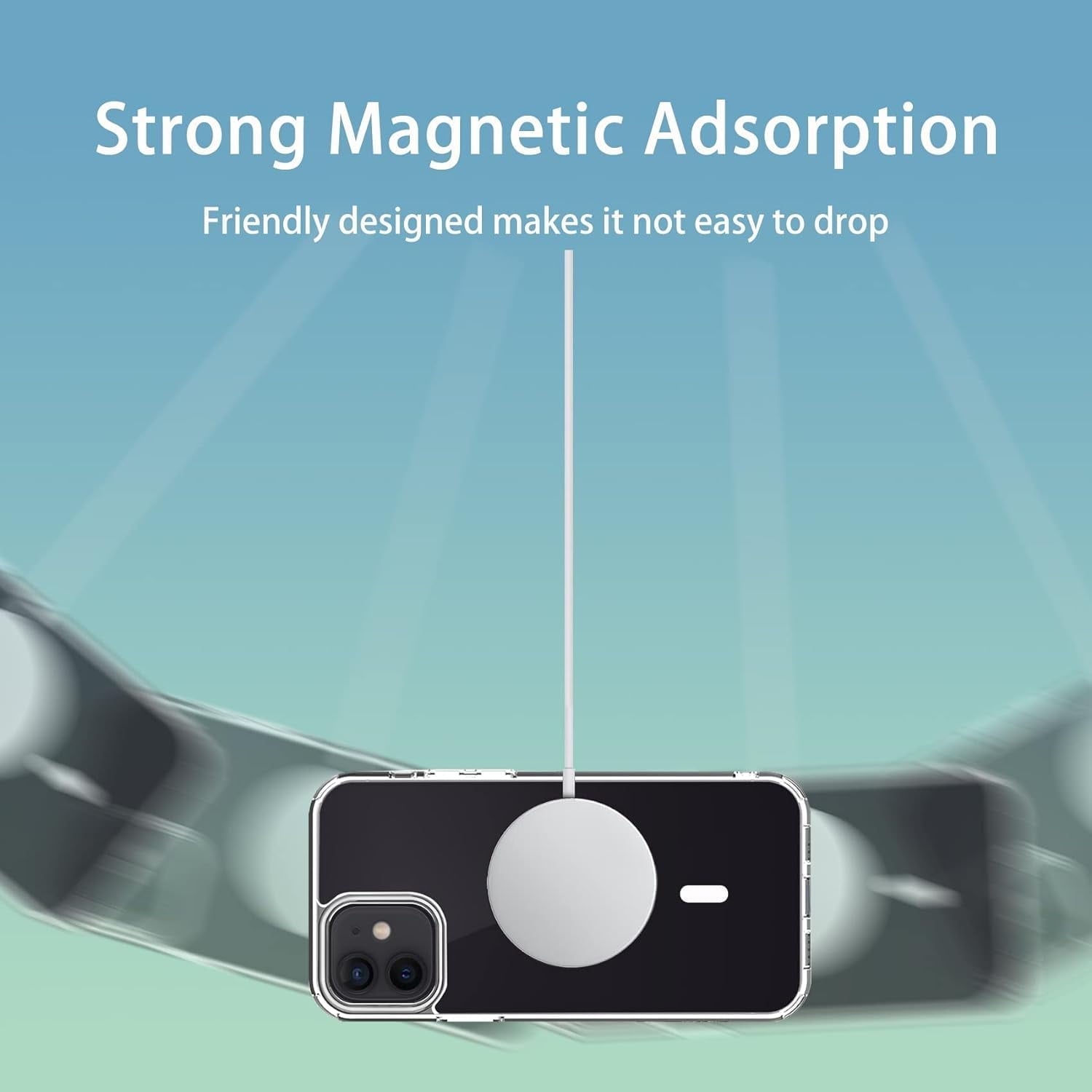 Entronix [Magnetic] Case Compatible with iPhone 11 - [Hard Back] Slim Clear