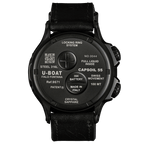 U-Boat Men's Watch Capsoil Doppiotempo 55mm DLC Black Rehaut