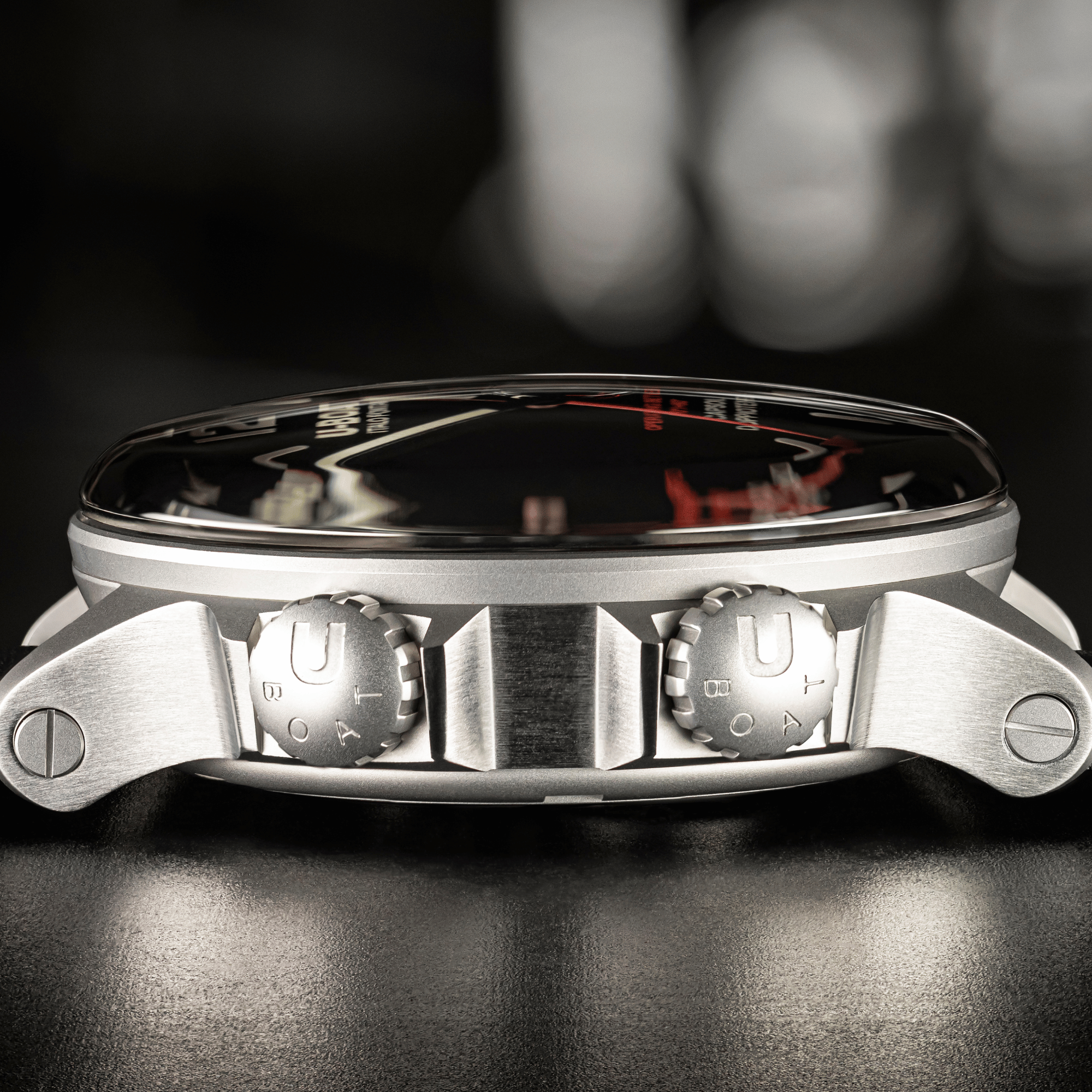 U-Boat Men's Watch Capsoil Doppiotempo 55mm Silver Beige Rehaut