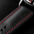 U-Boat Men's Watch Capsoil Doppiotempo 55mm Black Red Rehaut