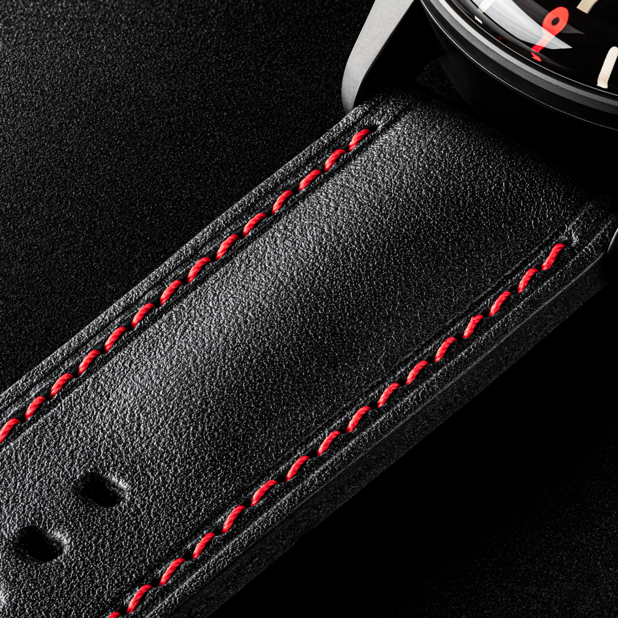 U-Boat Men's Watch Capsoil Doppiotempo 55mm Black Red Rehaut