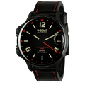 U-Boat Men's Watch Capsoil Doppiotempo 55mm Black Red Rehaut