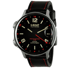 U-Boat Men's Watch Capsoil Doppiotempo 55mm Silver Red Rehaut