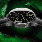 U-Boat Men's Watch Capsoil Doppiotempo 55mm Black Green Rehaut