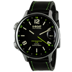 U-Boat Men's Watch Capsoil Doppiotempo 55mm Black Green Rehaut