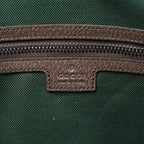 GG Supreme Monogram Textured Dollar Calfskin Web Medium Savoy Duffle Bag Beige Dark Brown