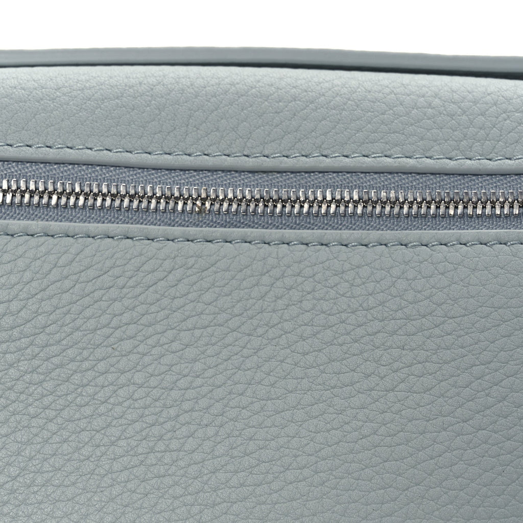 Grained Calfskin Extra Pocket Mini Pouch Minty Breeze