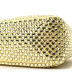 Satin Crystal Triangle Pouch Ananas