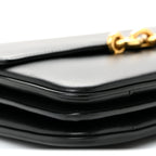 Smooth Calfskin Le Maillon Satchel Black