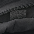 Nylon Monogram Small Flat Messenger Bag Black