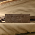 Calfskin Double Handles Hobo Brown