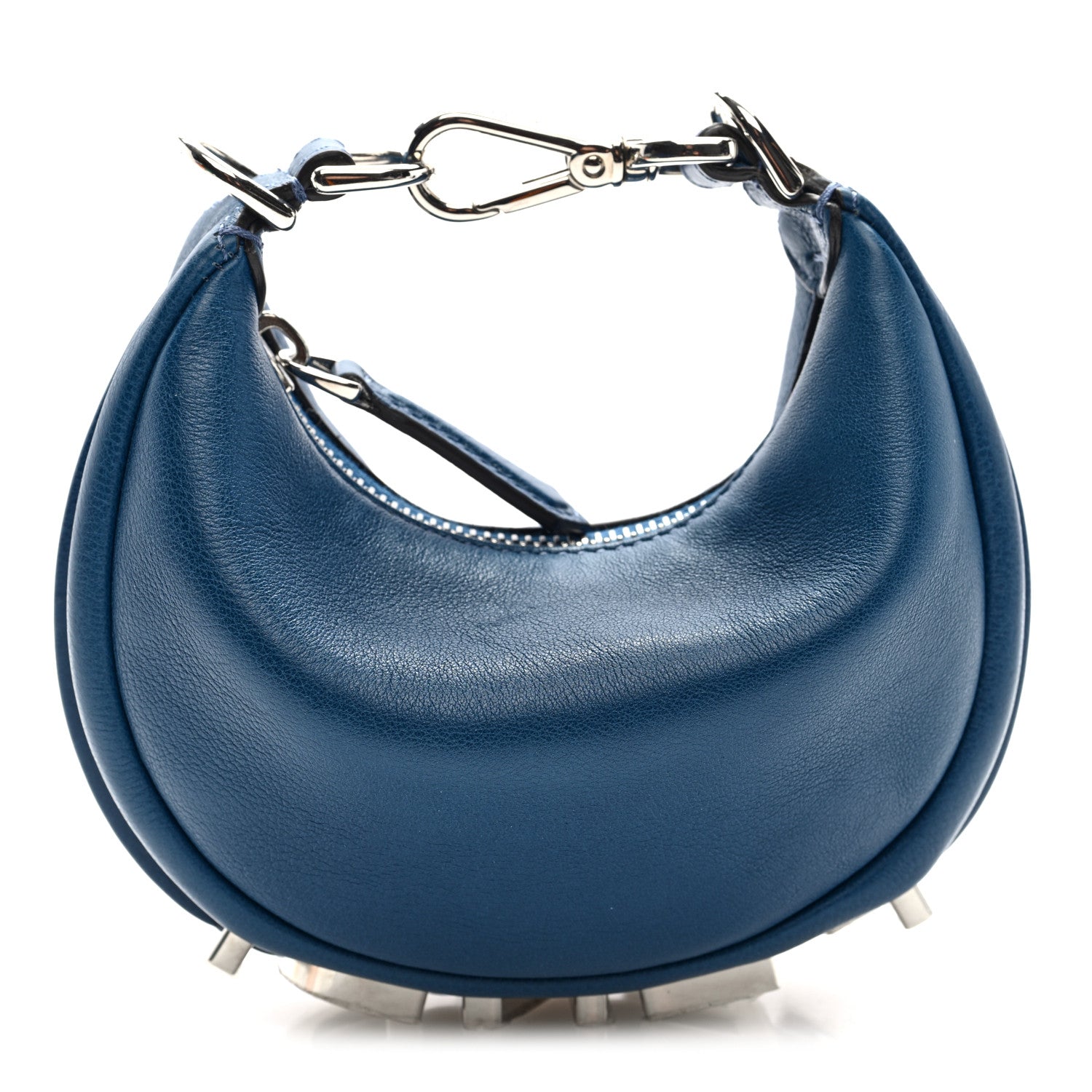 Vitello Grace Matte Nano Fendigraphy Hobo Charm Mirto
