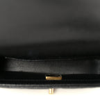 Caviar Quilted Mini Sweetheart Rectangular Flap Black