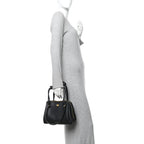 Supple Calfskin Small Madrid Bag Black